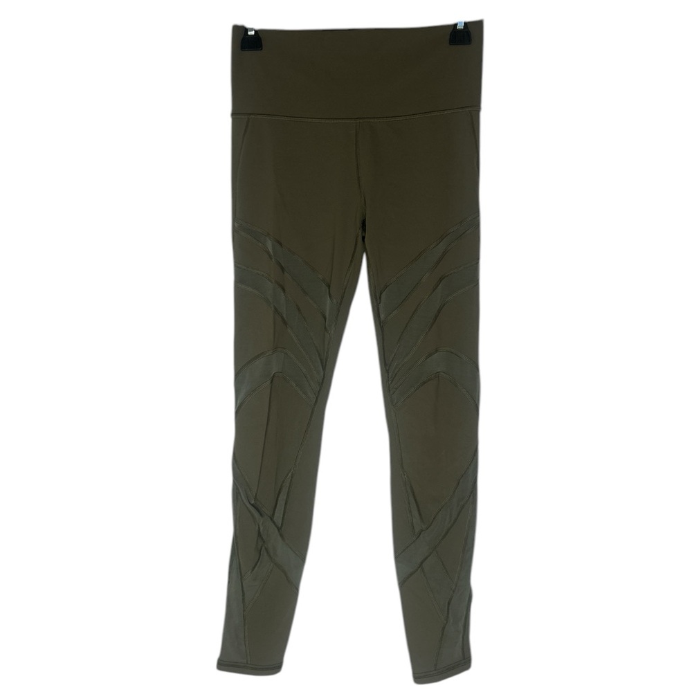 Lululemon olive green leggings size 8